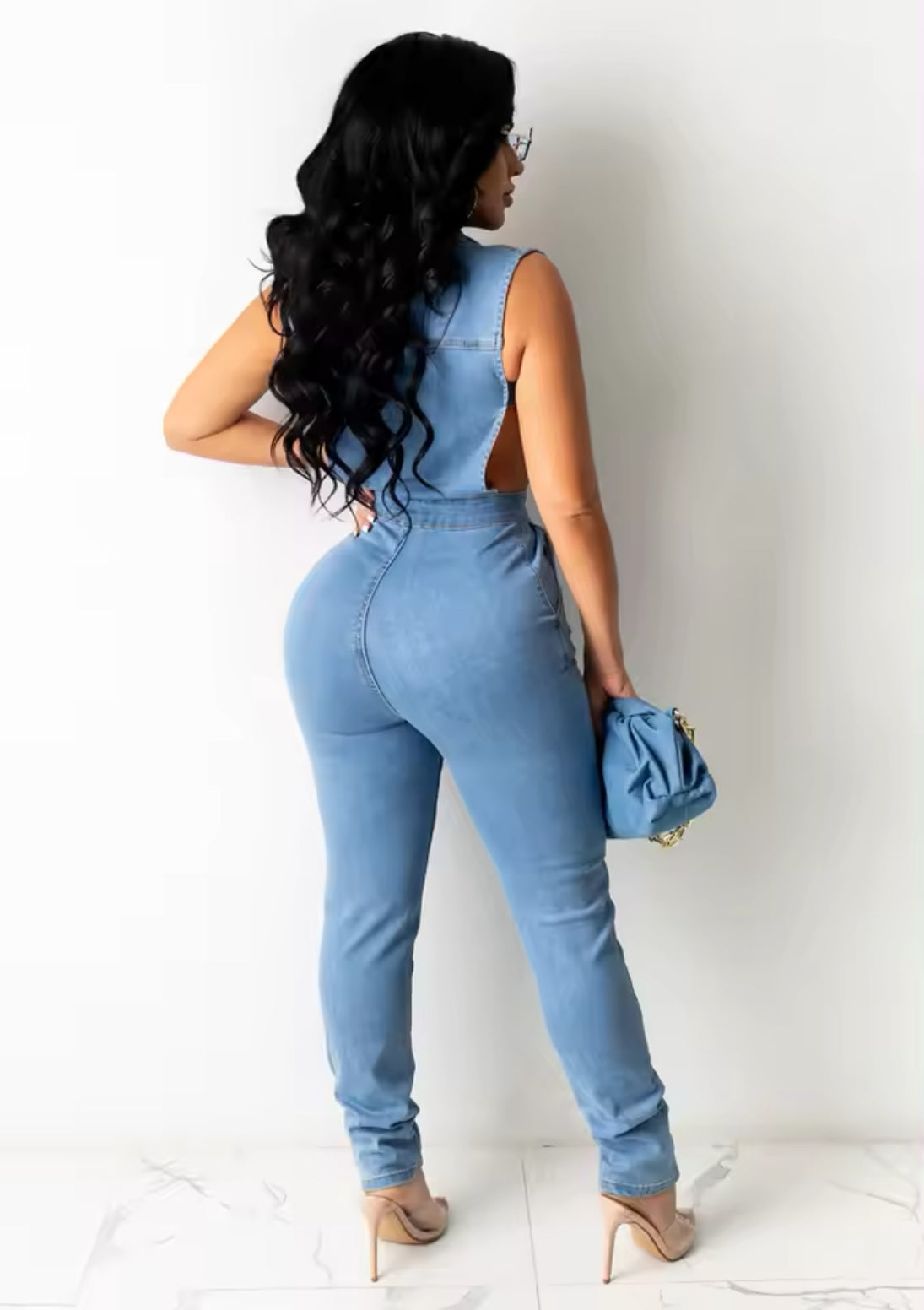 Bouijee Denim Jumpsuit