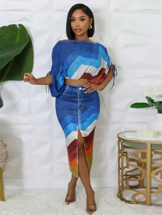 Blue Vixen Diva Skirt Set