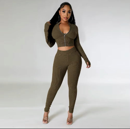 Sasha Fierce 2 Piece Army Green